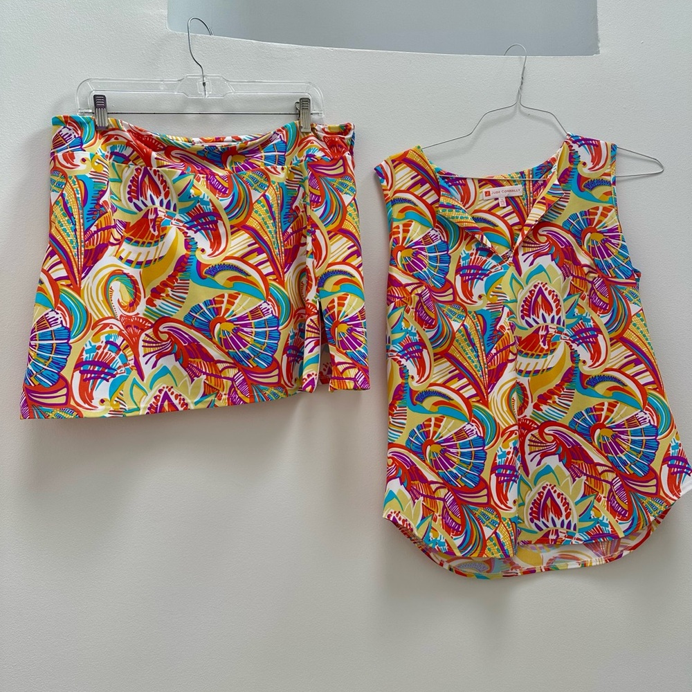 Jude Connally Skort Set,  XL skort, L top.